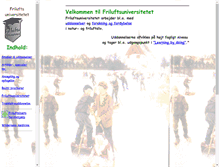 Tablet Screenshot of friluftsuni.dk